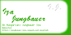 iza jungbauer business card